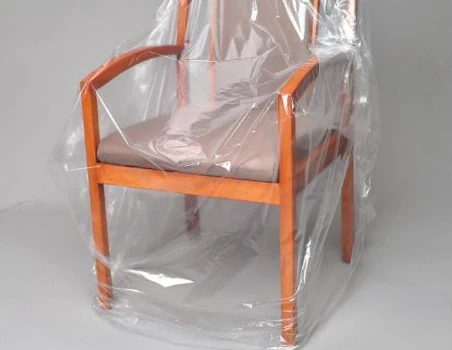 Poly bag covering a chair